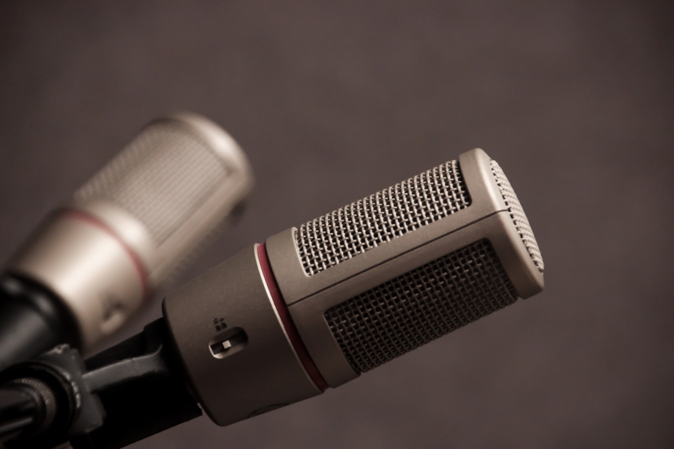 Podcasty dwa mikrofony