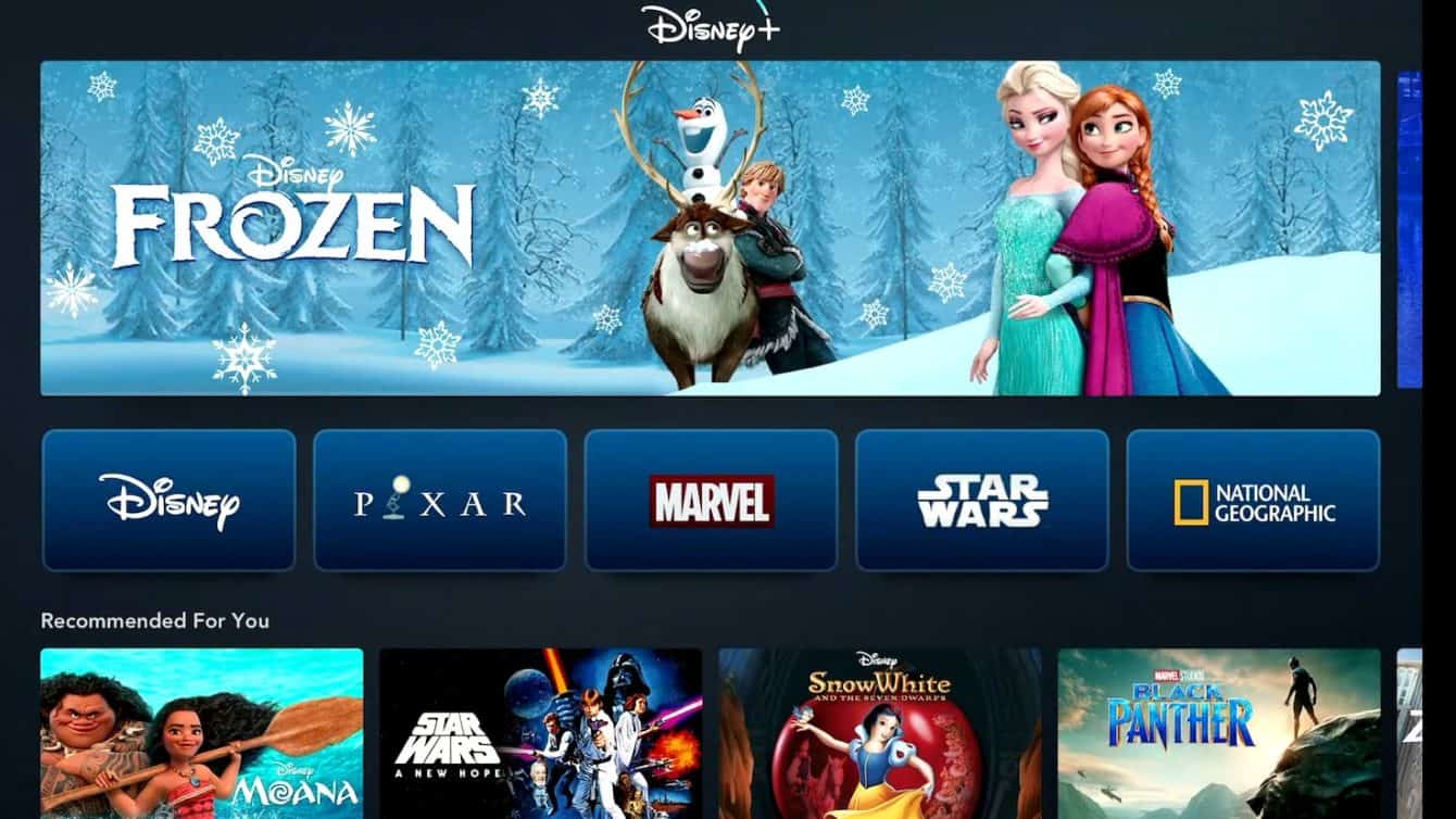 Disney Plus widok 