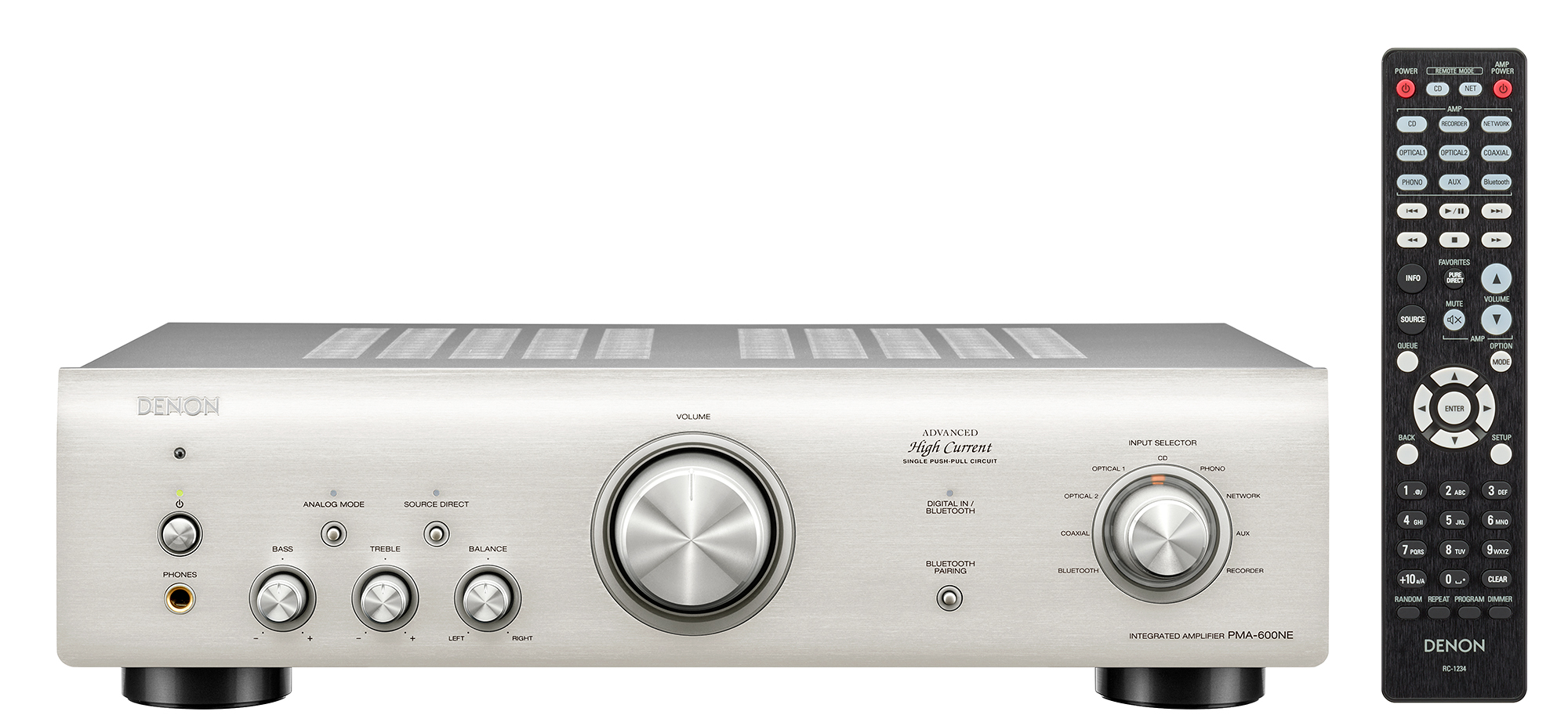 Denon PMA-600NE srebrny z pilotem