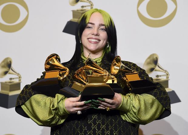 Billie EIlish z nagrodami Grammy