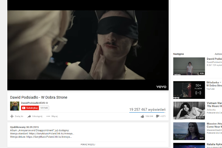 98% nagrań obecnych w YouTube jest autoryzowane