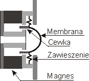 Budowa głośnika wysokotonowego.